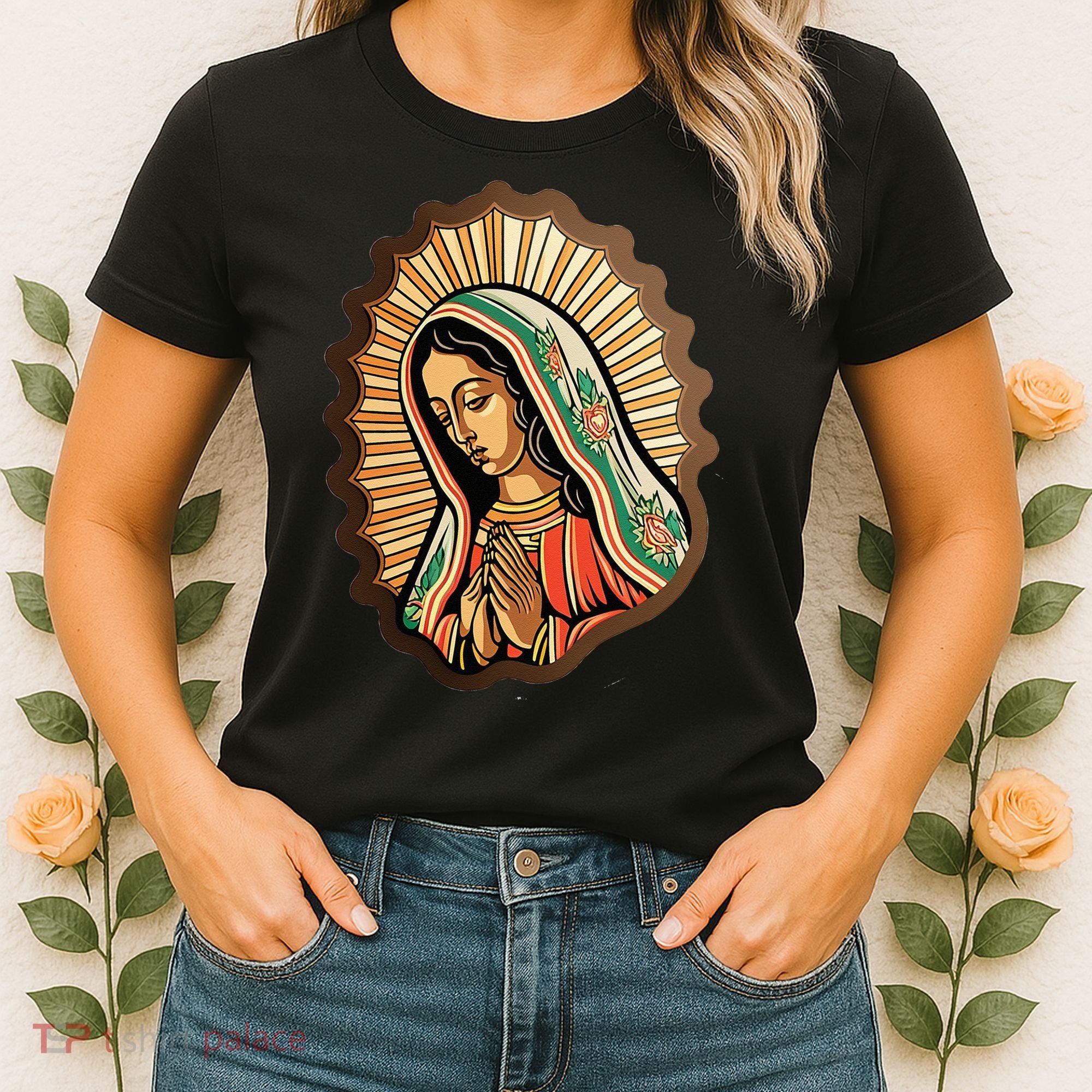 Our Lady Virgen De Guadalupe Mexico Religious Women's T-Shirt