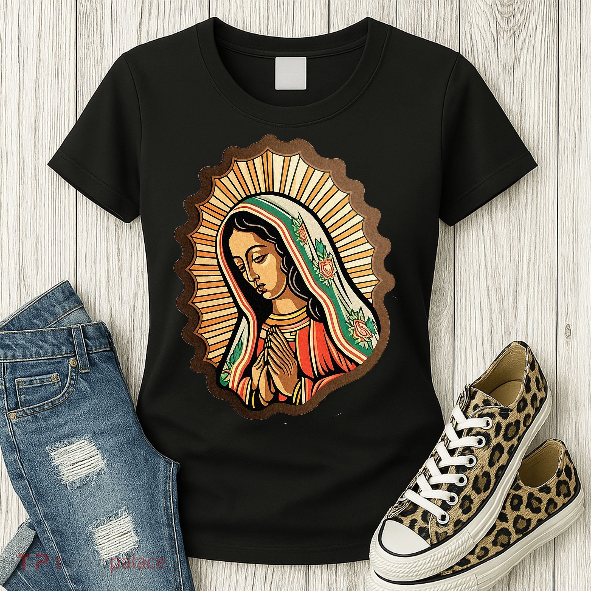 Our Lady Virgen De Guadalupe Mexico Religious Women's T-Shirt