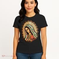 Our Lady Virgen De Guadalupe Mexico Religious Women's T-Shirt thumb 4