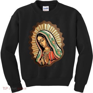Our Lady Virgen De Guadalupe Mexico Religious Kids Sweatshirt