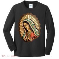 Our Lady Virgen De Guadalupe Mexico Religious Kids Long Sleeve Shirt thumb 0