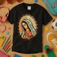 Our Lady Virgen De Guadalupe Mexico Religious Kids T-Shirt thumb 3