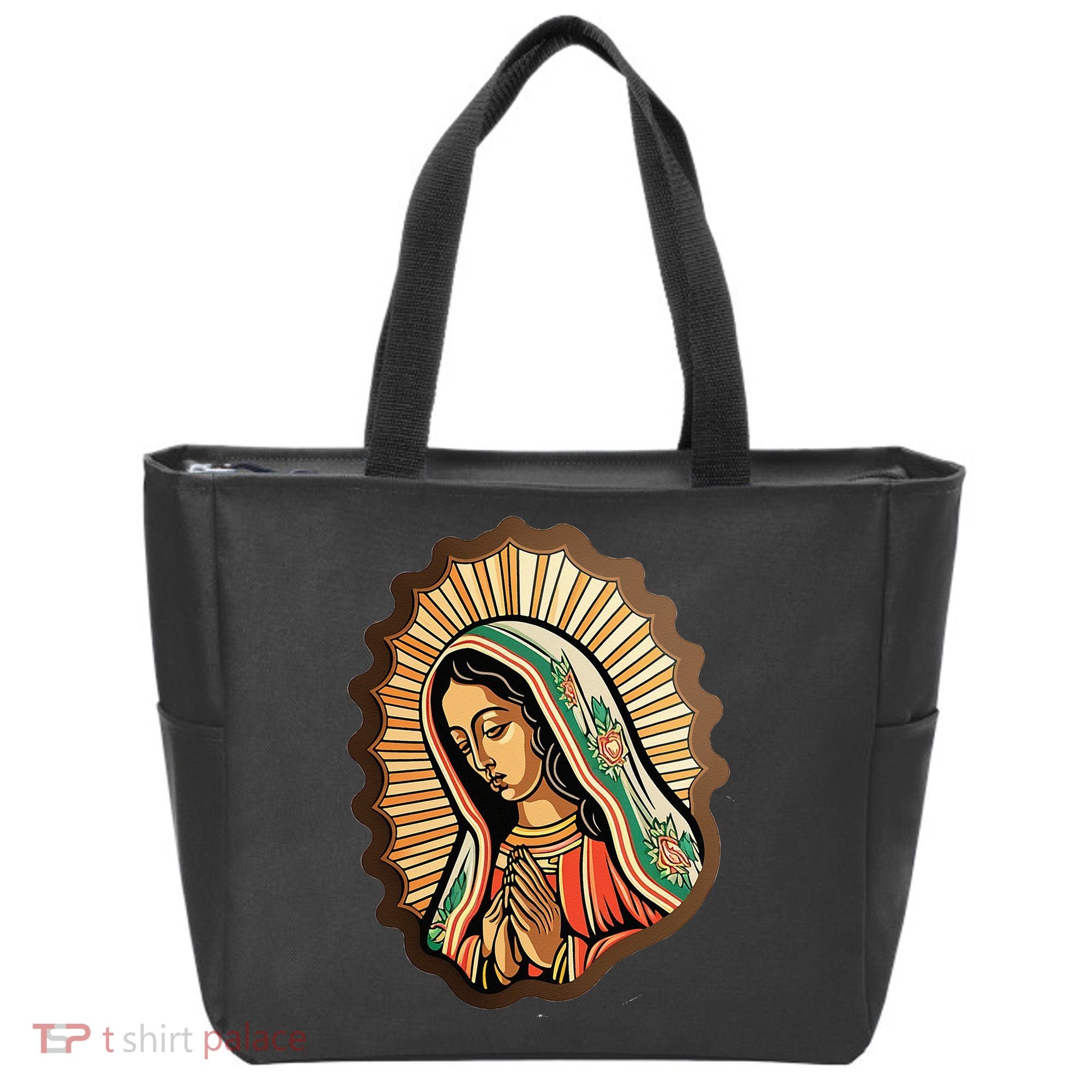 Our Lady Virgen De Guadalupe Mexico Religious Tote Bag