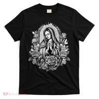 Our Lady Virgen De Guadalupe Virgin Mary Floral Zip Hoodie T-Shirt thumb 0