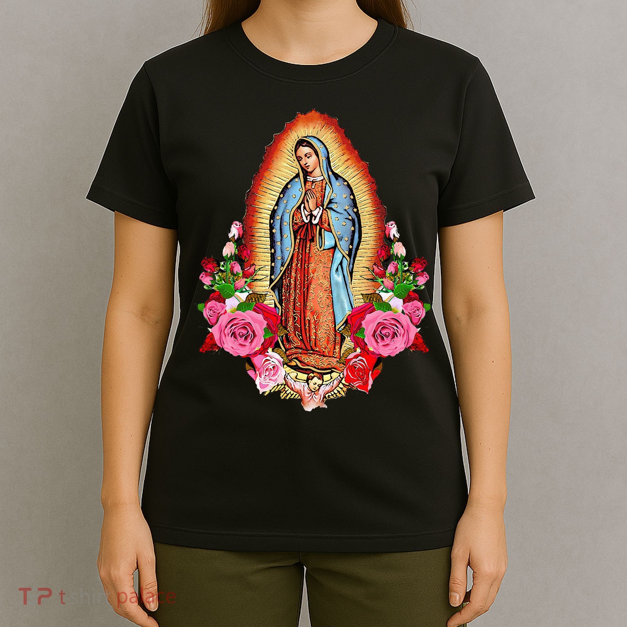 Our Lady Virgen De Guadalupe Virgin Mary Gracias Madre Mía T-Shirt