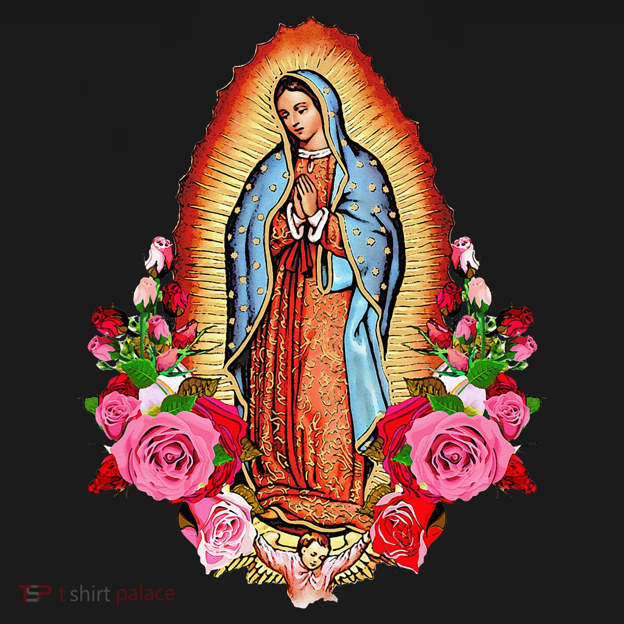 Our Lady Virgen De Guadalupe Virgin Mary Gracias Madre Mía Baby Bodysuit