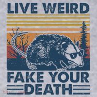 Opossum Live Weird Fake Your Death Women's Sweatshirt thumb 2