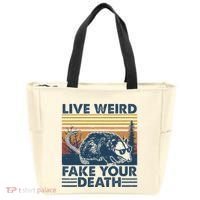 Opossum Live Weird Fake Your Death Tote Bag thumb 0