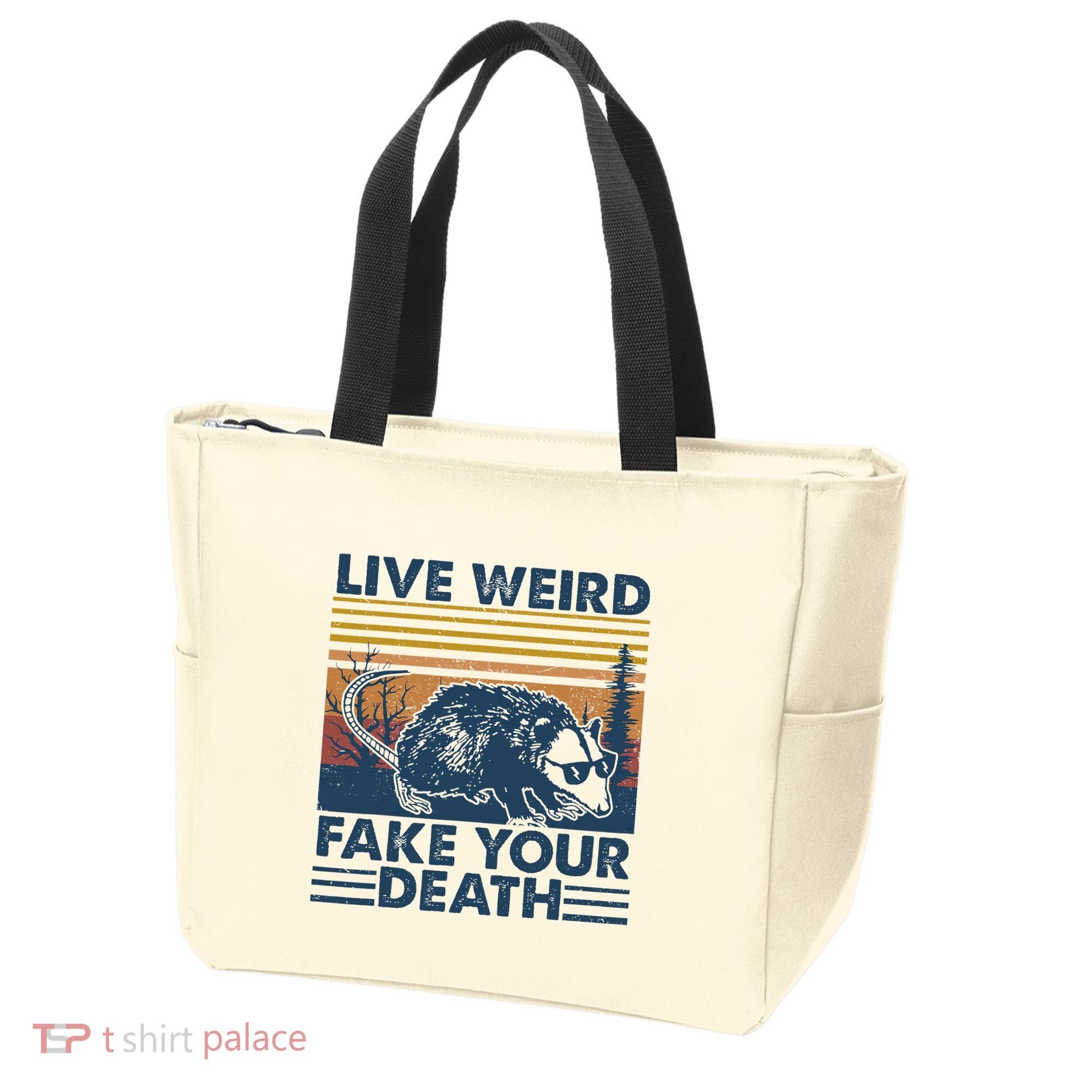 Opossum Live Weird Fake Your Death Tote Bag