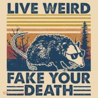 Opossum Live Weird Fake Your Death Tote Bag thumb 4