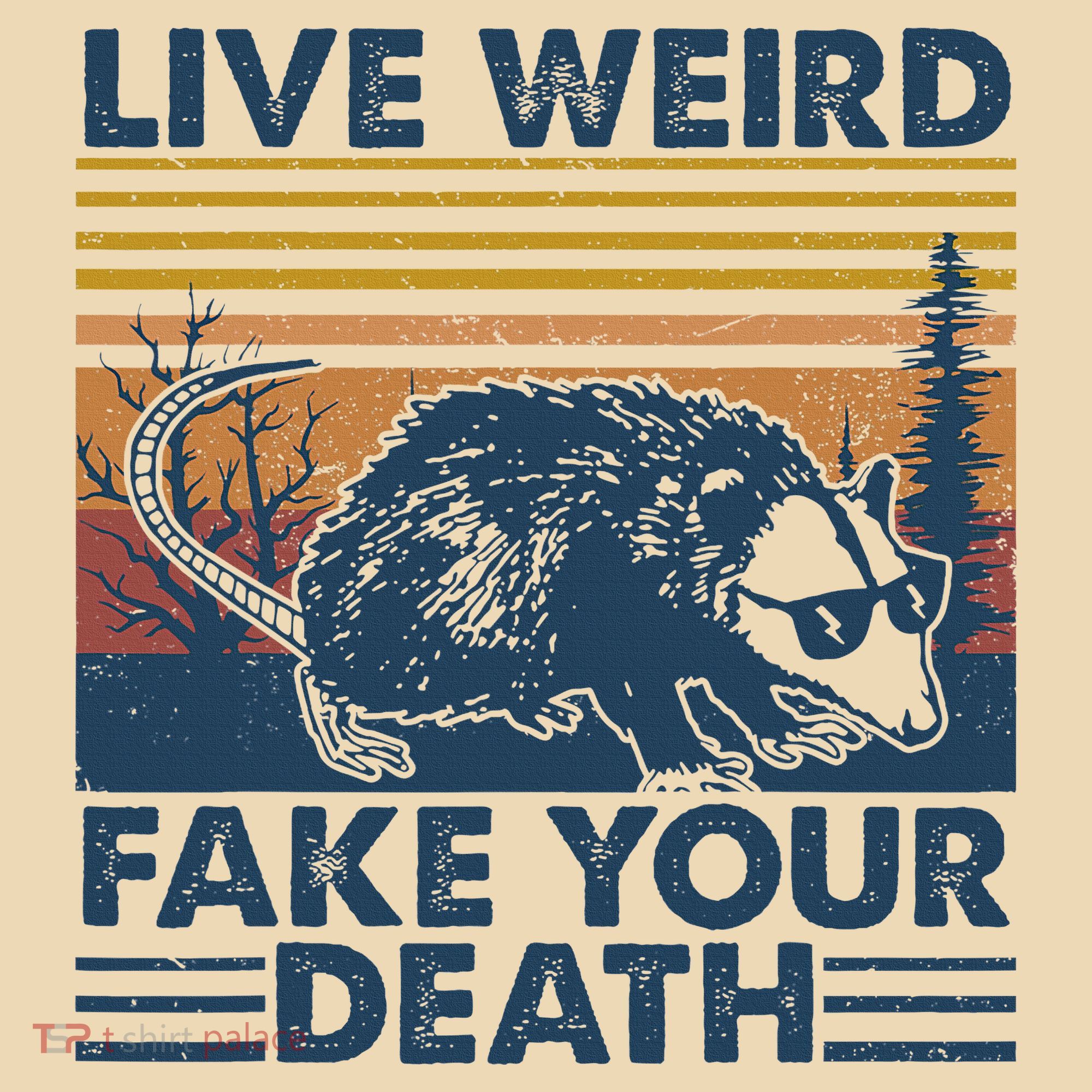 Opossum Live Weird Fake Your Death Tote Bag