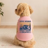 Opossum Live Weird Fake Your Death Doggie Tank thumb 2