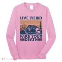 Opossum Live Weird Fake Your Death Long Sleeve Shirt thumb 0