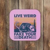 Opossum Live Weird Fake Your Death Coaster thumb 0