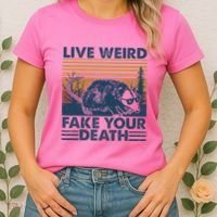Opossum Live Weird Fake Your Death Women's T-Shirt thumb 2