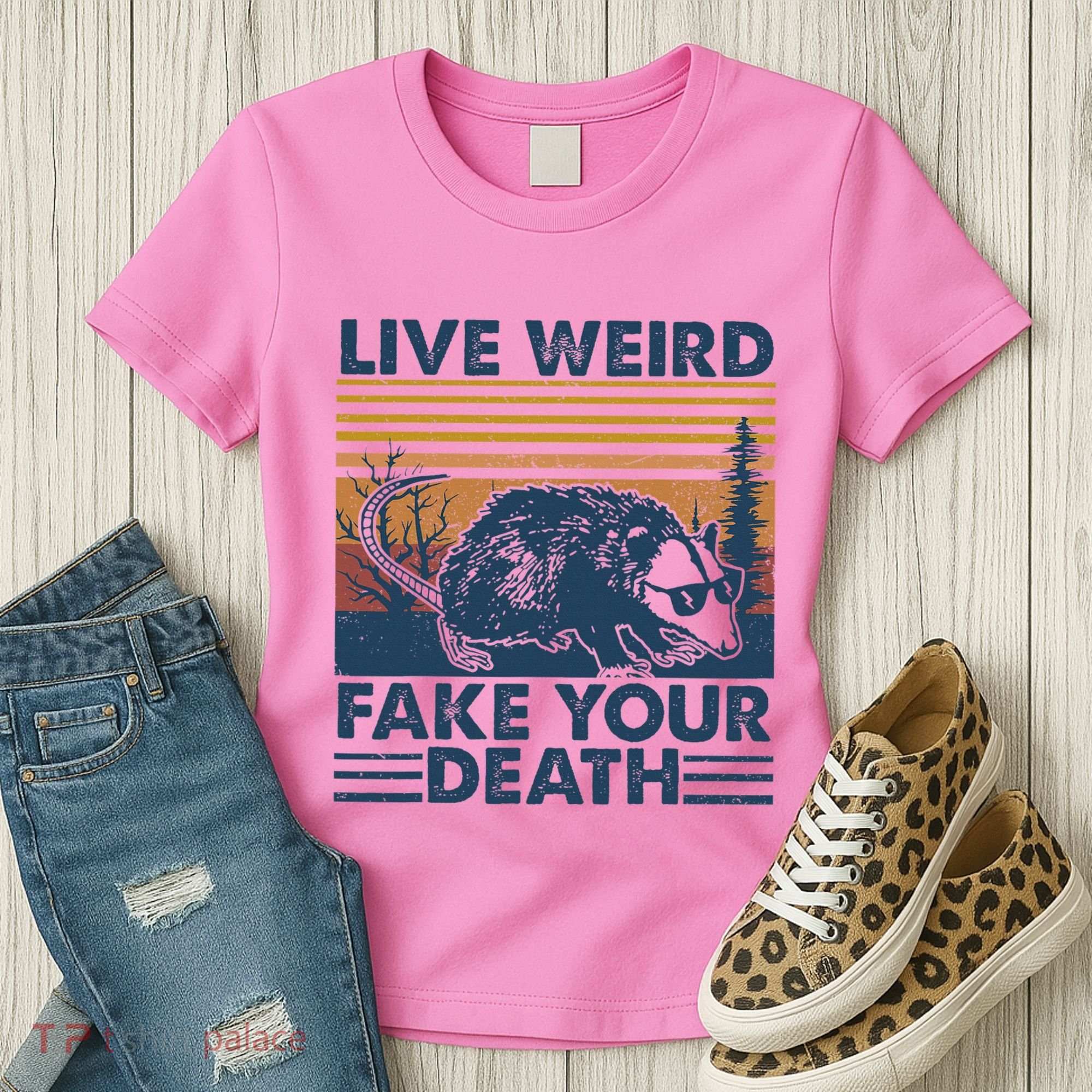 Opossum Live Weird Fake Your Death Women's T-Shirt