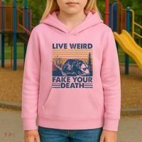 Opossum Live Weird Fake Your Death Kids Hoodie thumb 3