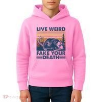 Opossum Live Weird Fake Your Death Kids Hoodie thumb 4