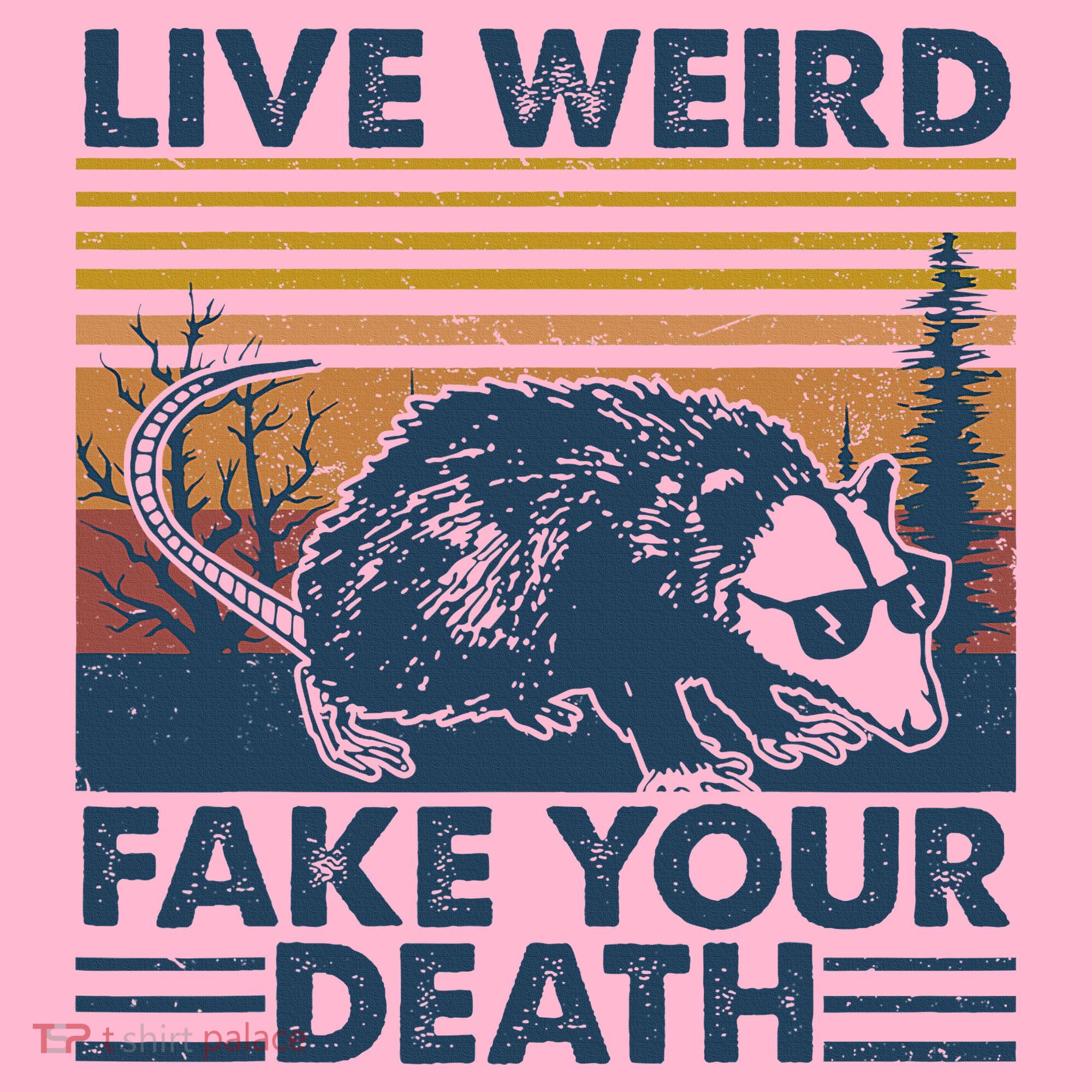 Opossum Live Weird Fake Your Death Kids Long Sleeve Shirt