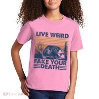 Opossum Live Weird Fake Your Death Kids T-Shirt thumb 2