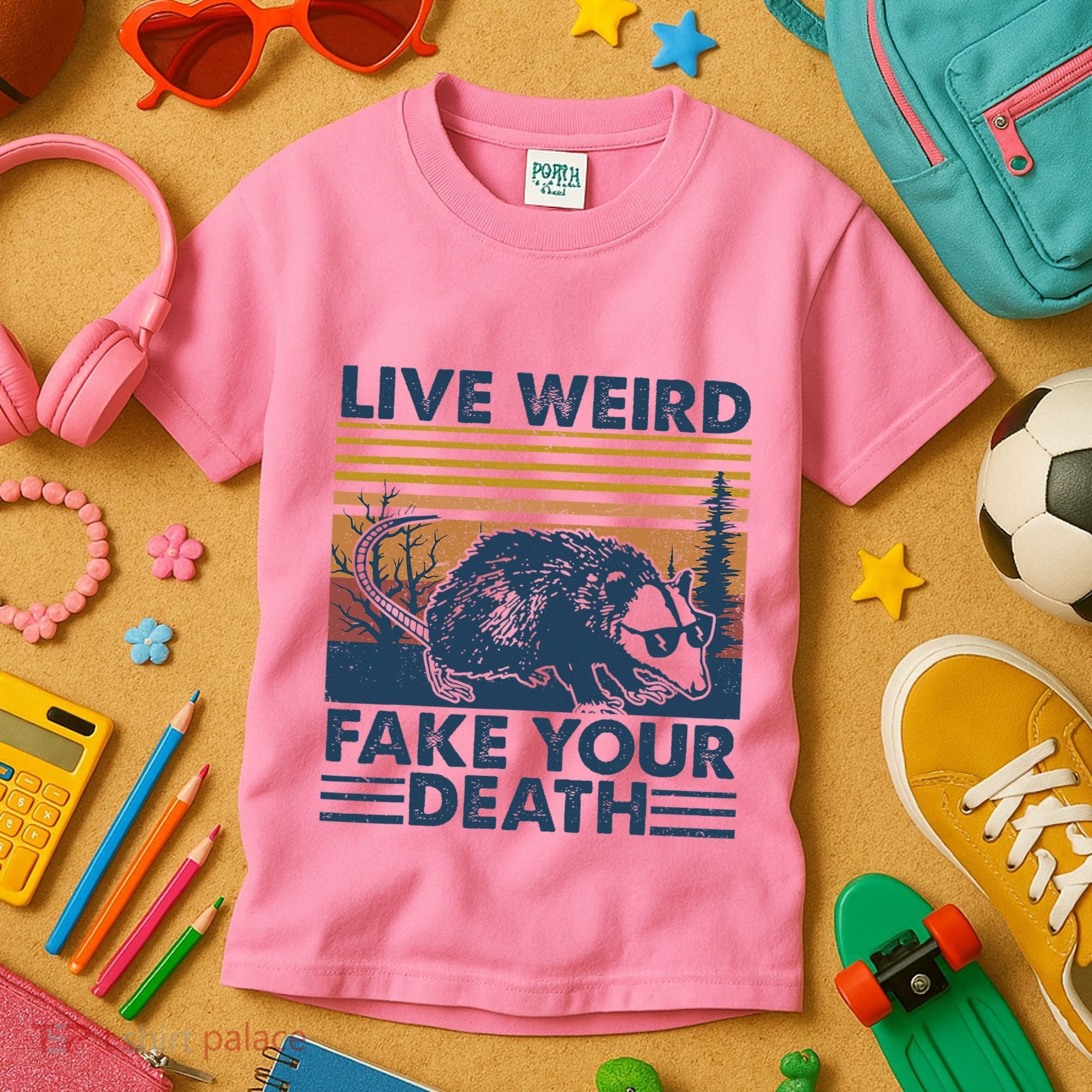Opossum Live Weird Fake Your Death Kids T-Shirt