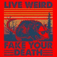 Opossum Live Weird Fake Your Death Santa Hat thumb 1