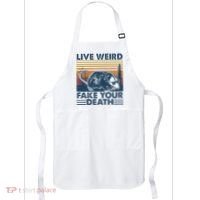 Opossum Live Weird Fake Your Death Apron thumb 0