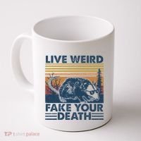 Opossum Live Weird Fake Your Death Coffee Mug thumb 0
