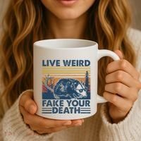 Opossum Live Weird Fake Your Death Coffee Mug thumb 3