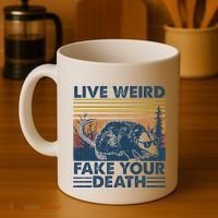 Opossum Live Weird Fake Your Death Coffee Mug thumb 4