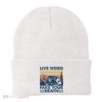 Opossum Live Weird Fake Your Death Beanie thumb 0