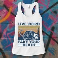 Opossum Live Weird Fake Your Death Women's Tank Top thumb 3