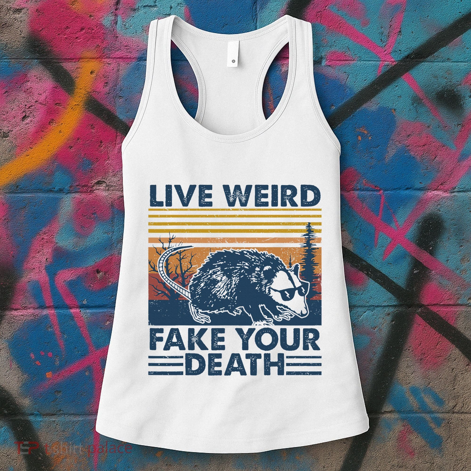 Opossum Live Weird Fake Your Death Women's Tank Top