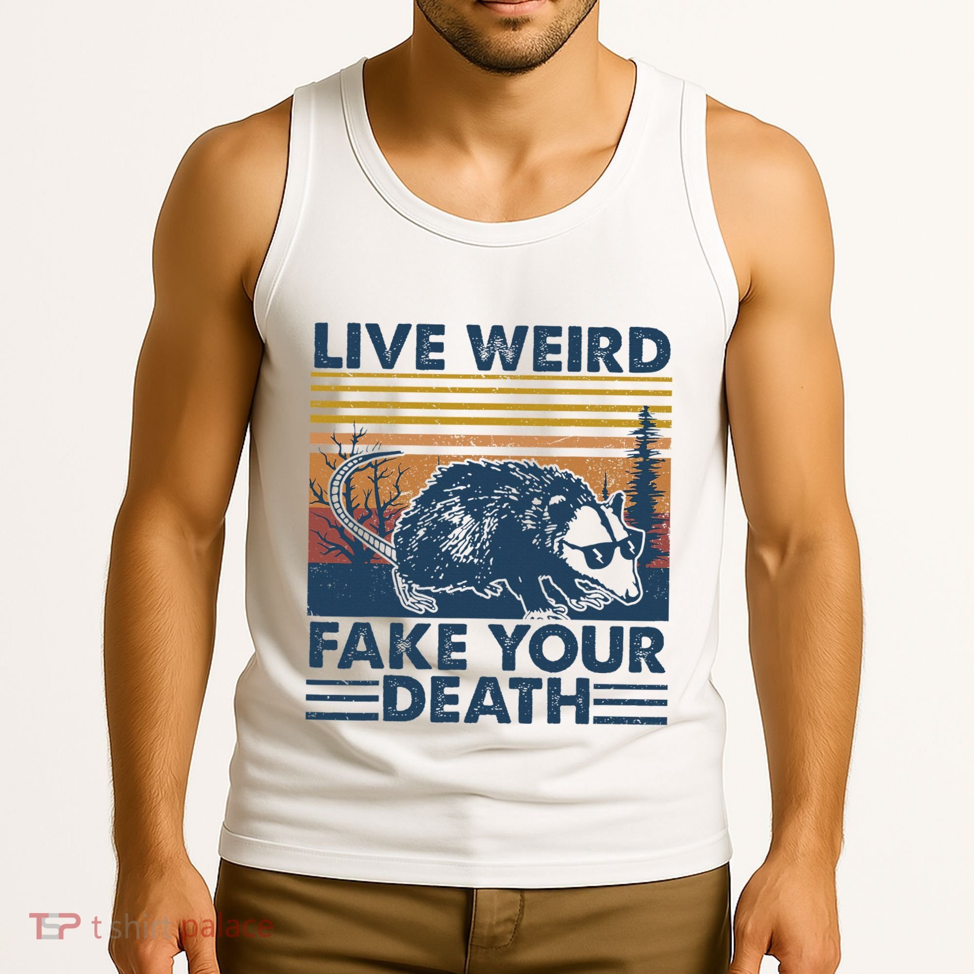 Opossum Live Weird Fake Your Death Tank Top