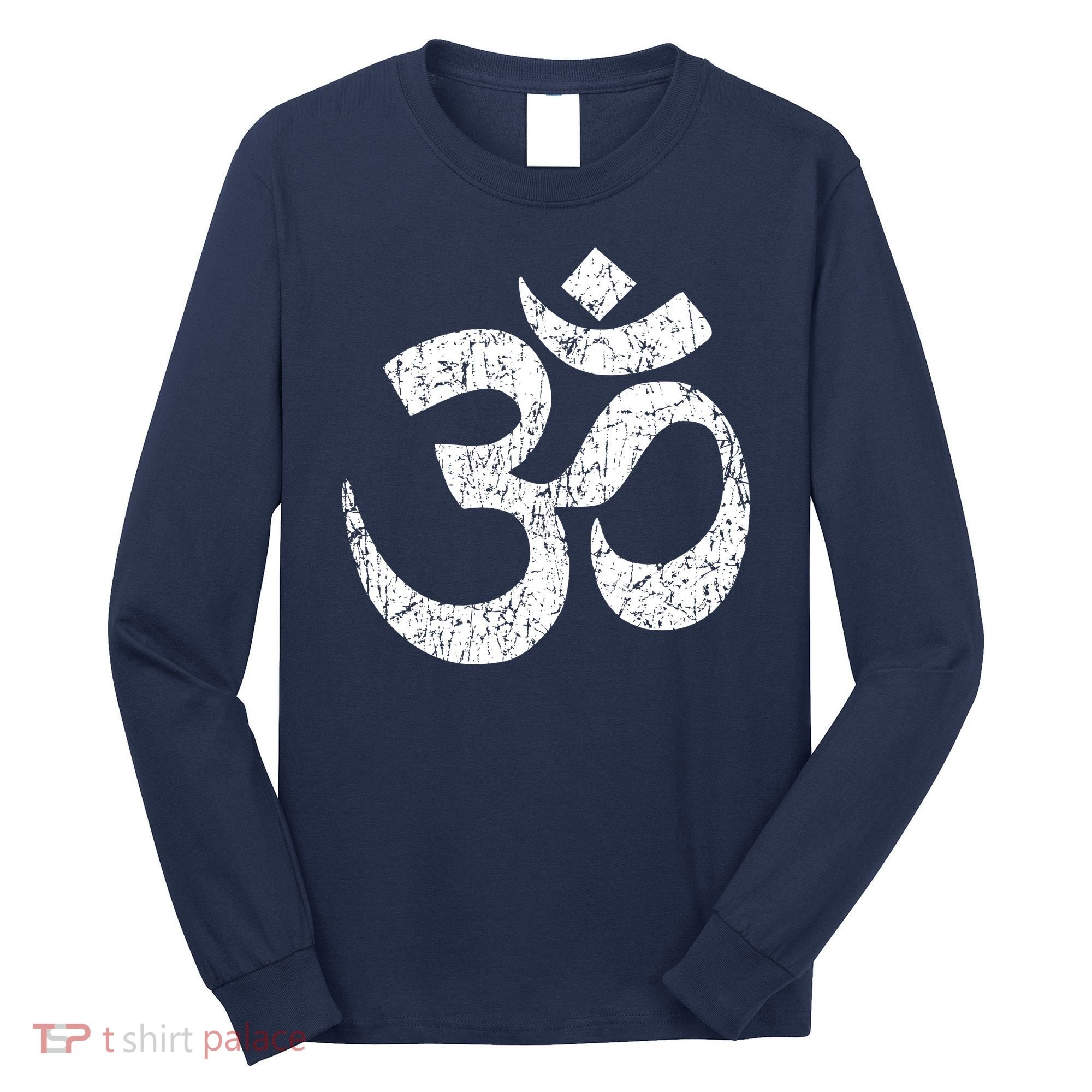 OM AUM Buddhist Zen YOGA Hindu India Long Sleeve Shirt