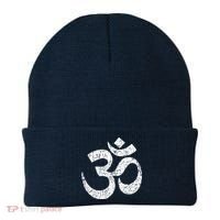 OM AUM Buddhist Zen YOGA Hindu India Beanie thumb 0