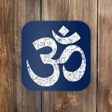 OM AUM Buddhist Zen YOGA Hindu India Coaster