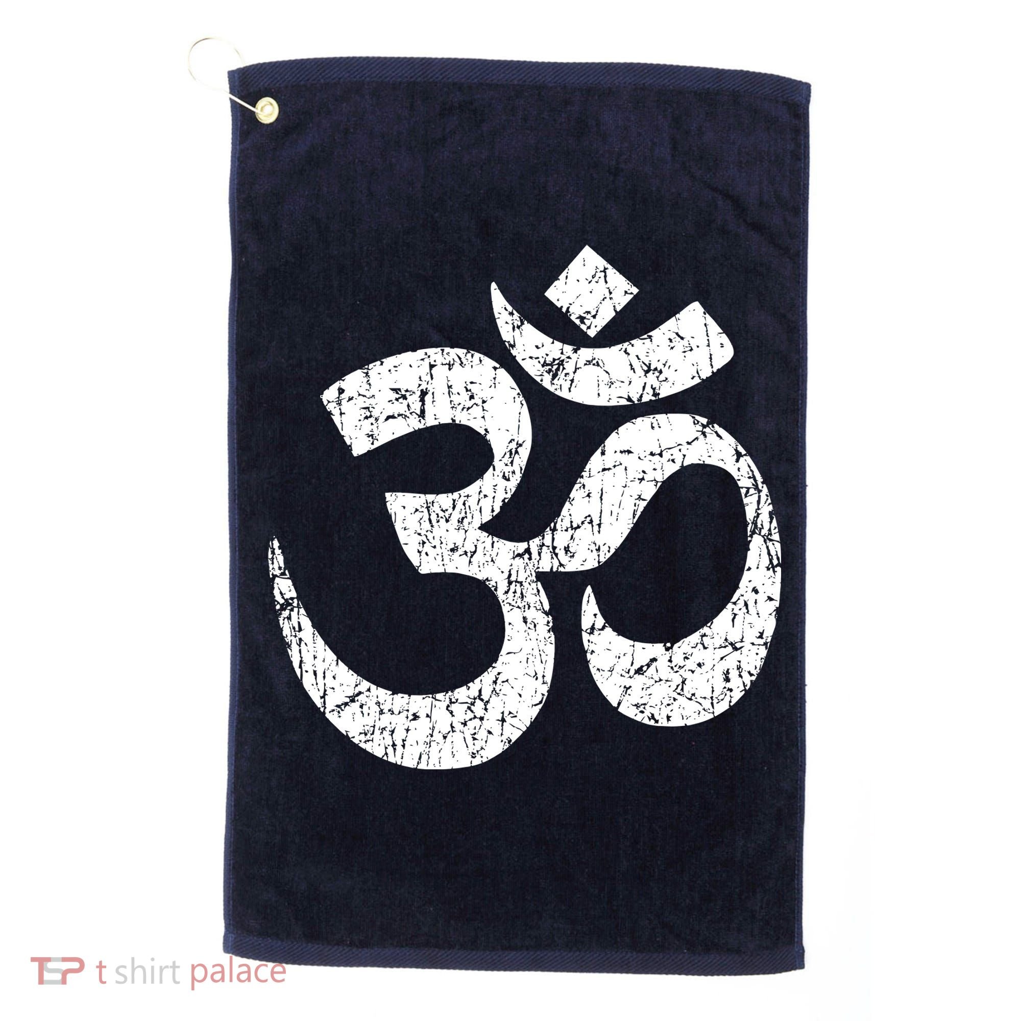 OM AUM Buddhist Zen YOGA Hindu India Golf Towel