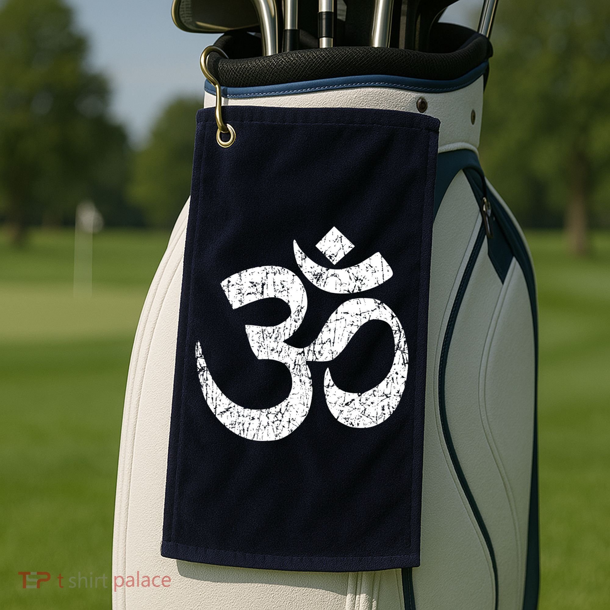 OM AUM Buddhist Zen YOGA Hindu India Golf Towel