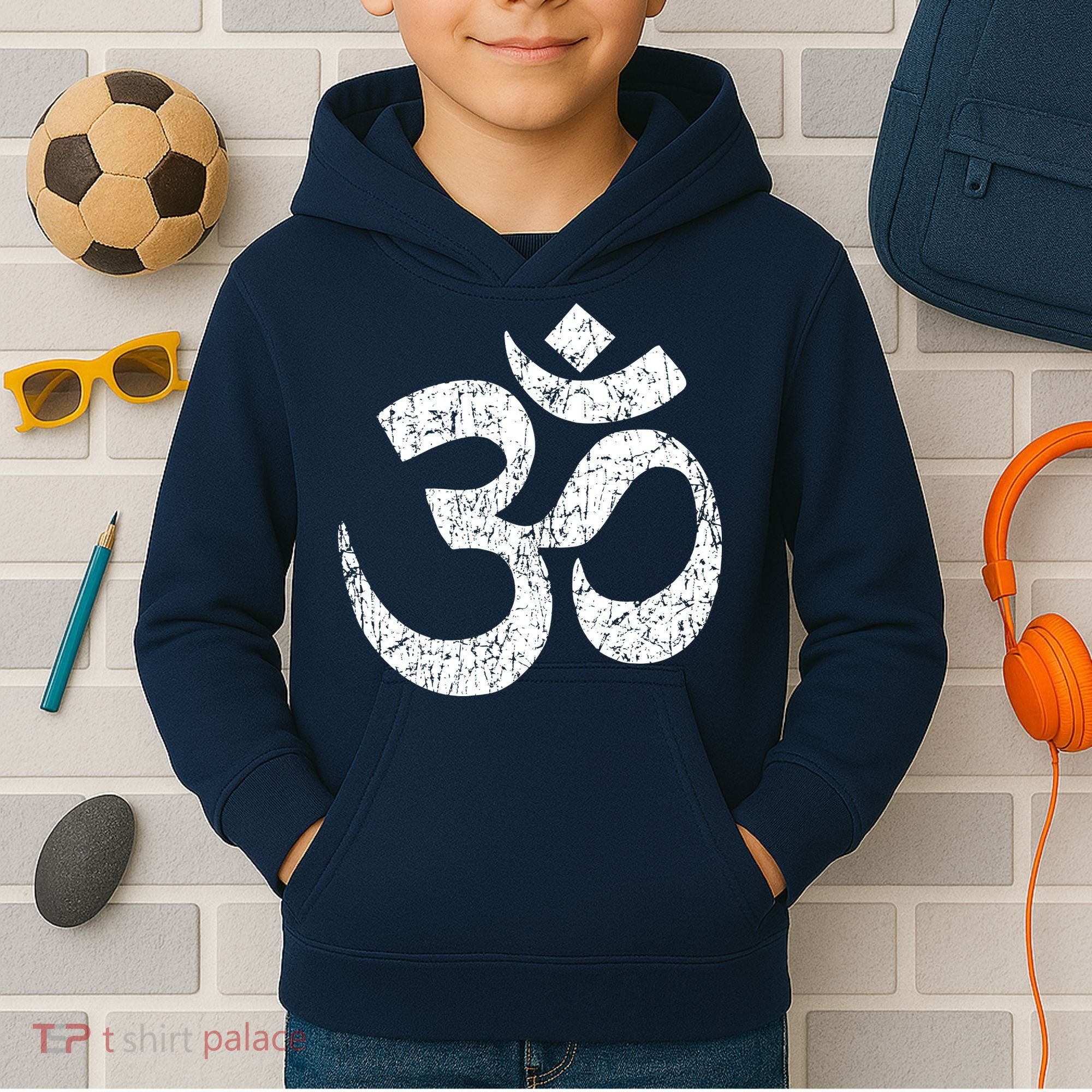OM AUM Buddhist Zen YOGA Hindu India Kids Hoodie