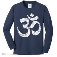OM AUM Buddhist Zen YOGA Hindu India Kids Long Sleeve Shirt thumb 0