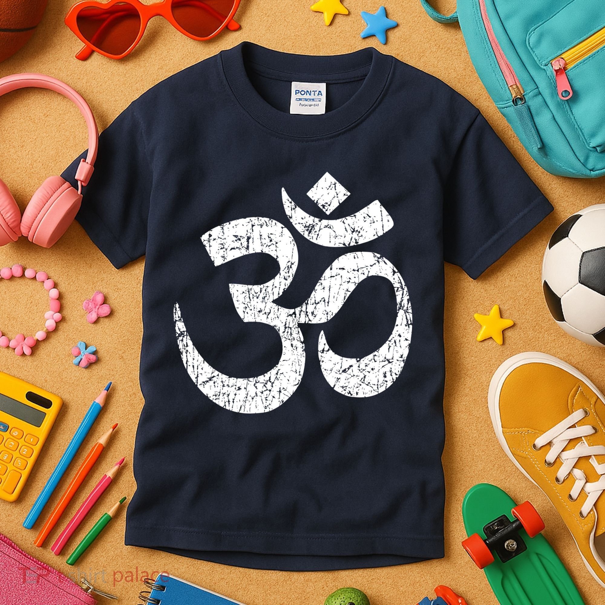 OM AUM Buddhist Zen YOGA Hindu India Kids T-Shirt