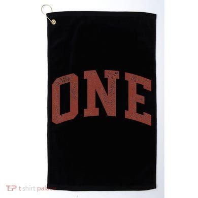 One Minimalist 1st Birthday Design 1-Year-Old Golf Towel