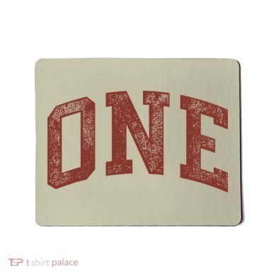 One Minimalist 1st Birthday Design 1-Year-Old Mousepad