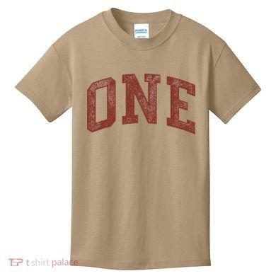 One Minimalist 1st Birthday Design 1-Year-Old Kids T-Shirt