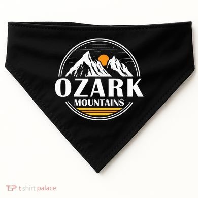 Ozark Mountains Arkansas Vacation Souvenir Gift USA-Made Doggie Bandana