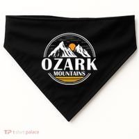 Ozark Mountains Arkansas Vacation Souvenir Gift USA-Made Doggie Bandana thumb 0