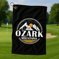 Ozark Mountains Arkansas Vacation Souvenir Gift Golf Towel thumb 1