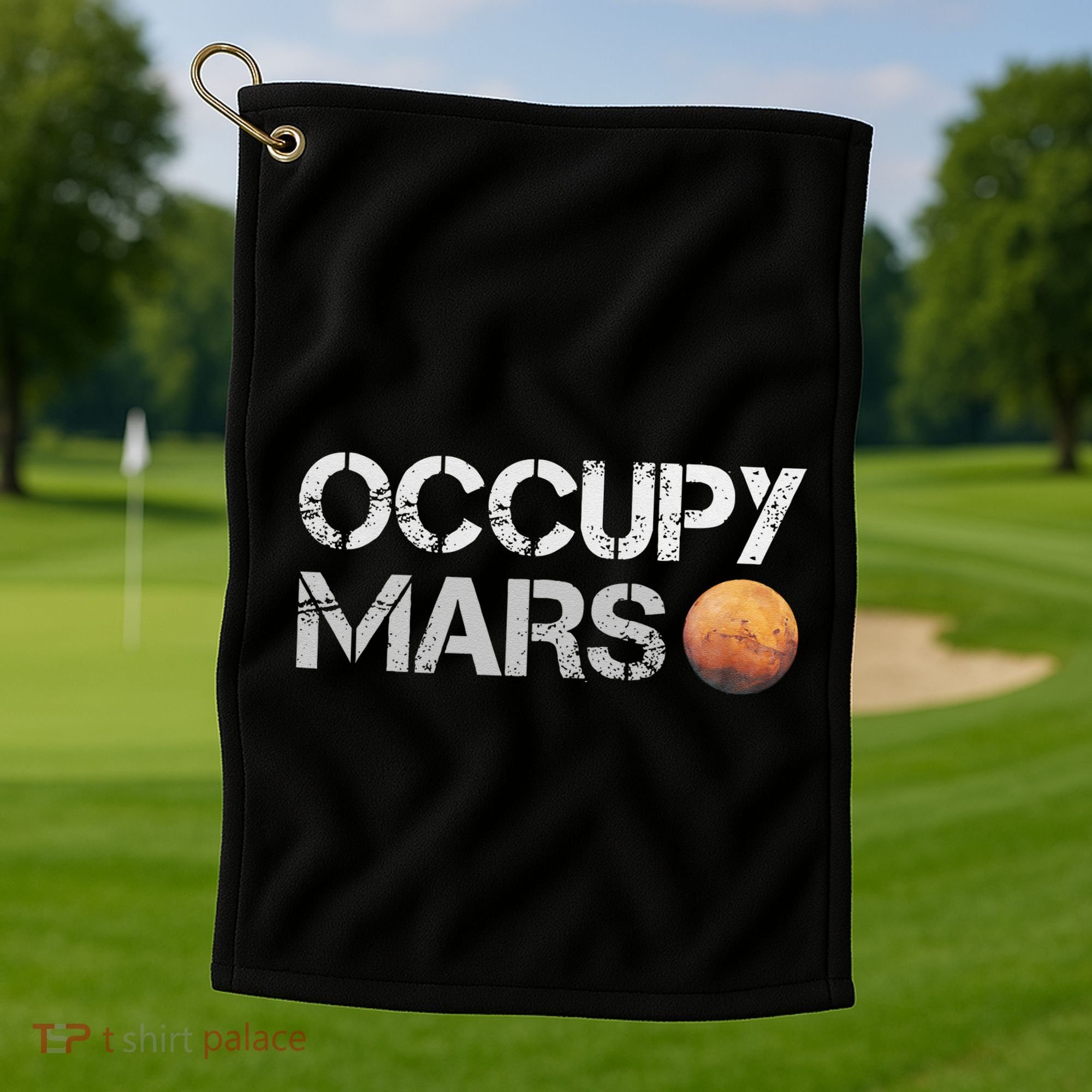 Occupy Mars Astronomy Space Explorer Golf Towel