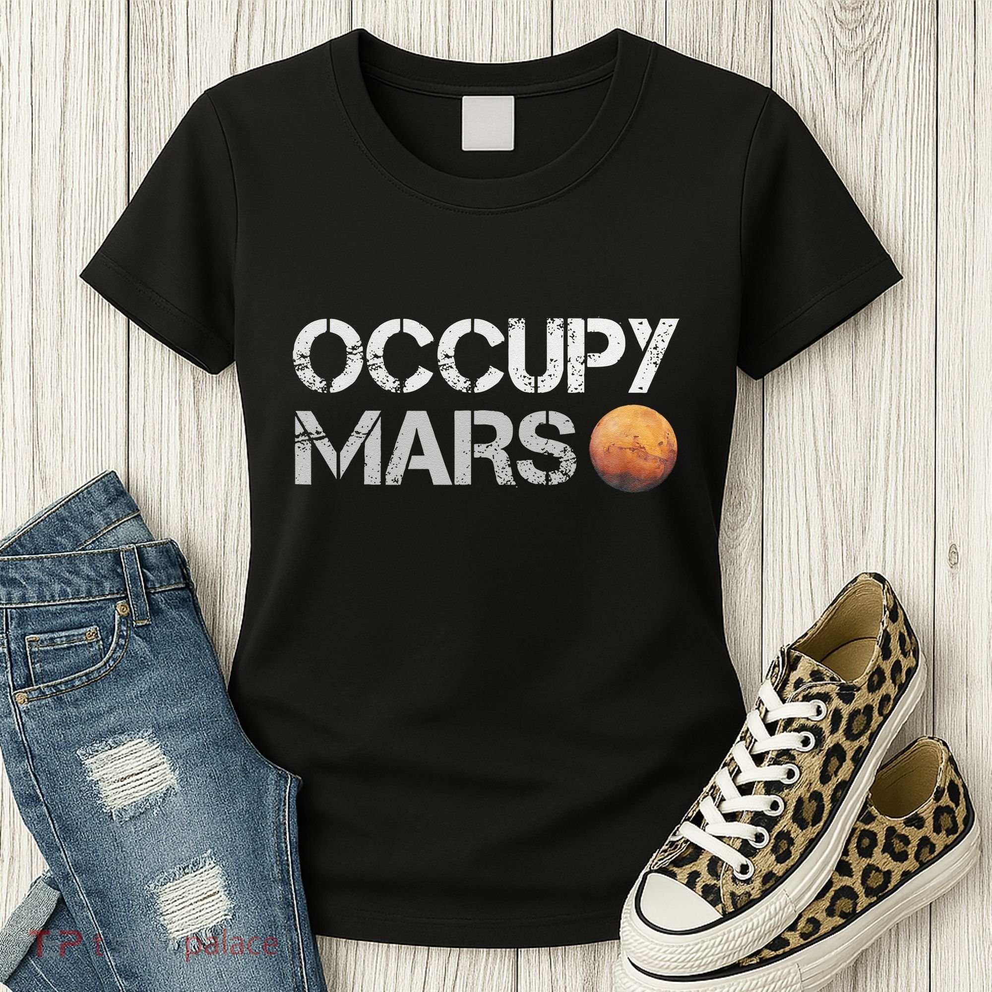 Occupy Mars Astronomy Space Explorer Women's T-Shirt